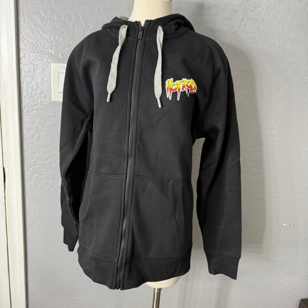 WWE Men's Antigua Black "Rowdy" Roddy Piper Victory Full-Zip Hoodie, XL